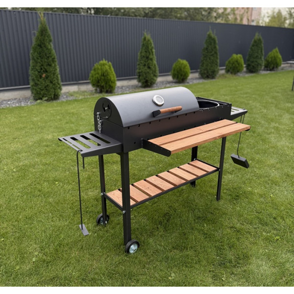 Мангал-гриль-барбекю 5 мм на 13 шампуров с решеткой и подставкой (К)