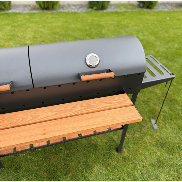 Мангал-гриль-барбекю 5 мм з пічкою посилений на 13 шампурів