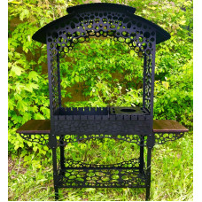 Мангал з дахом на 13 шампурів та підставкою під казан