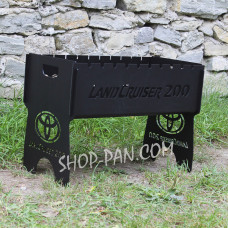 Мангал розбірний LAND CRUISER з індивідуальним гравіюванням - на подарунок