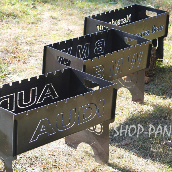 Мангал разборный PORSCHE с индивидуальной гравировкой - в подарок