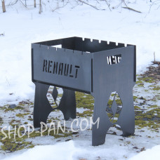 Мангал розбірний RENAULT з індивідуальним гравіюванням- на подарунок