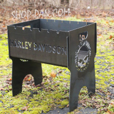 Мангал розбірний harley davidson з індивідуальним надписом - на подарунок