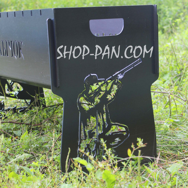 Мангал разборный КОТУСИКУ с индивидуальной надписью – на подарок