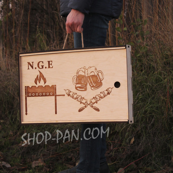 Мангал разборный Любовь с индивидуальной надписью – на подарок