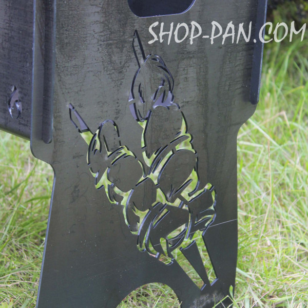 Мангал разборный ПОД КОНЬЯЧЕК с индивидуальной гравировкой - в подарок