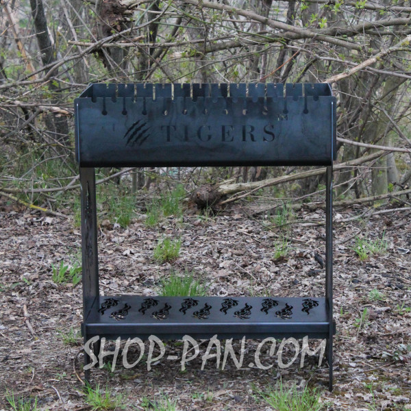 Мангал розбірний високий з індивідуальним гравіюванням- на подарунок