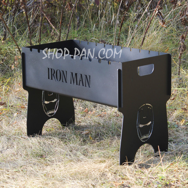 Мангал разборный крашенный на 8 шампуров с индивидуальной гравировкой - Toyota