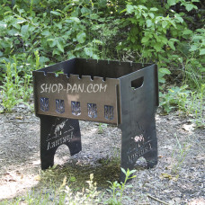 Мангал разборный на 6 шампуров - Арктика - подарочный