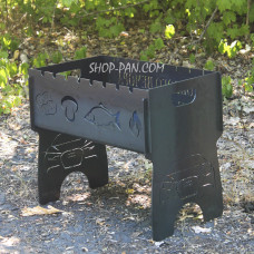 Мангал разборный на 8 шампуров с индивидуальной гравировкой - Audi