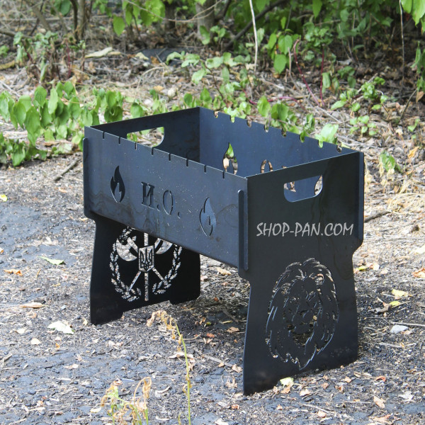 Мангал розбірний на 8 шампурів з індивідуальним гравіюванням