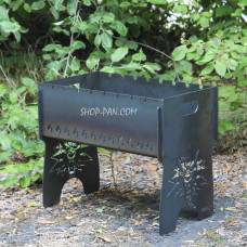 Мангал разборный на 8 шампуров с индивидуальной гравировкой.