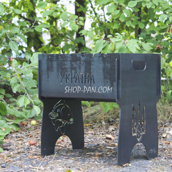 Мангал разборный подарочный на 6 шампуров - Любимому мужу