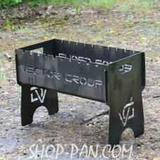 Мангал розбірний з індивідуальним гравіюванням - VECTOR GROUP - на подарунок