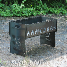 Мангал розбірний з індивідуальним гравіюванням - VOVA - на подарунок