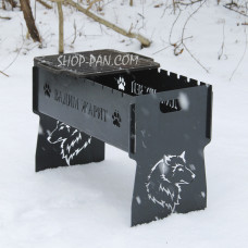 Мангал розбірний з індивідуальним гравіюванням - Вадим жарит