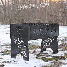 Мангал розбірний з індивідуальним гравіюванням- на подарунок