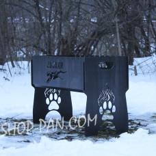 Мангал розбірний з індивідуальним гравіюванням- на подарунок