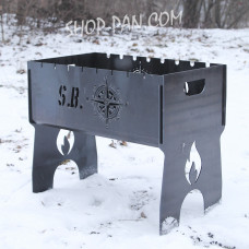 Мангал розбірний з індивідуальним гравіюванням- на подарунок