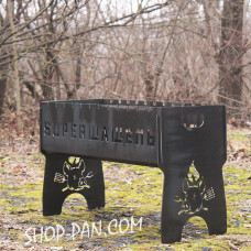 Мангал розбірний з індивідуальним гравіюванням- на подарунок