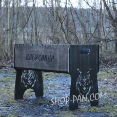 Мангал розбірний з індивідуальним гравіюванням- на подарунок