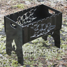 Мангал розбірний з індивідуальним гравіюванням- на подарунок