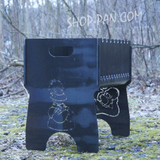 Мангал розбірний з індивідуальним гравіюванням- на подарунок