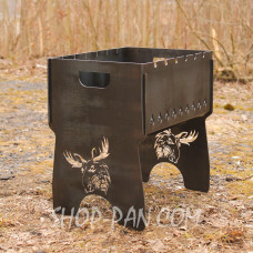 Мангал розбірний з індивідуальним гравіюванням- на подарунок