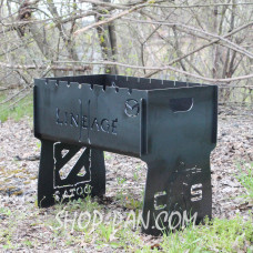 Мангал розбірний з індивідуальним гравіюванням- на подарунок