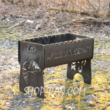 Мангал разборный с индивидуальной гравировкой- на подарок