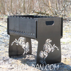 Мангал розбірний з індивідуальним гравіюванням - на подарунок