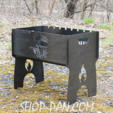 Мангал розбірний з індивідуальним гравіюванням - на подарунок