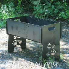 Мангал розбірний з індивідуальним гравіюванням - на подарунок