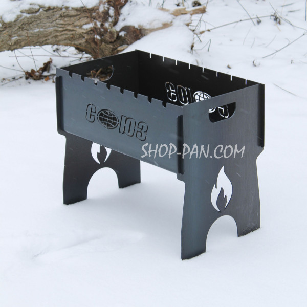 Мангал разборный с индивидуальной гравировкой.