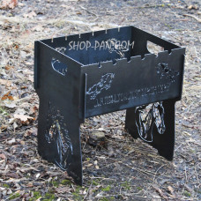 Мангал розбірний з індивідуальним гравіюванням - Любимому тренеру