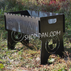 Мангал розбірний BMW з індивідуальним гравіюванням - на подарунок