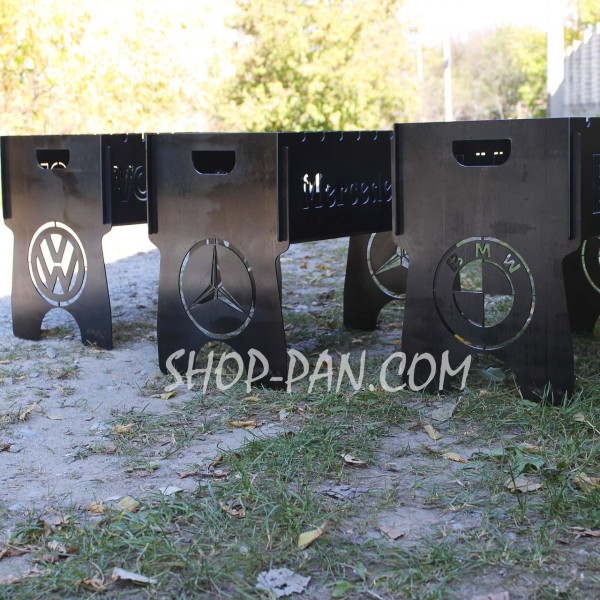 Мангал разборный BMW с индивидуальной гравировкой – на подарок