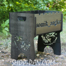 Мангал розбірний з індивідуальним гравіюванням -  @INSTAGRAM - на подарунок