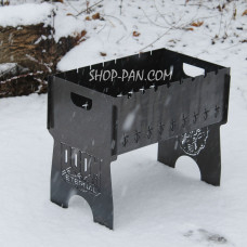 Мангал розбірний з індивідуальним гравіюванням - DOOM