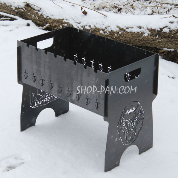 Мангал розбірний з індивідуальним гравіюванням - DOOM