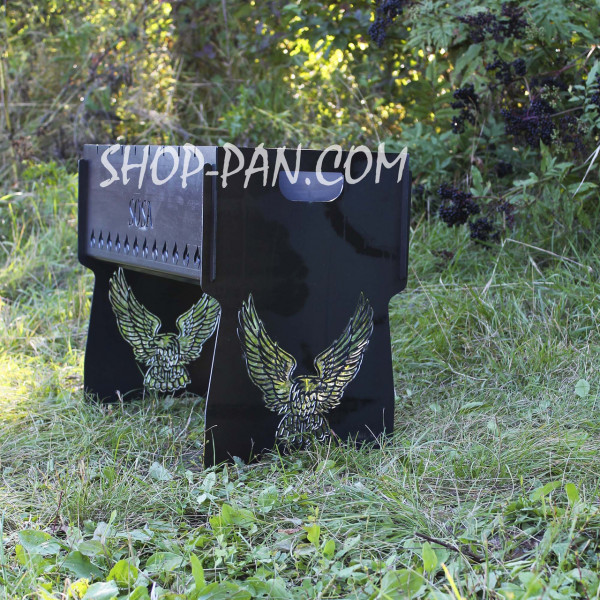 Мангал розбірний з індивідуальним гравіюванням - SOSA - на подарунок