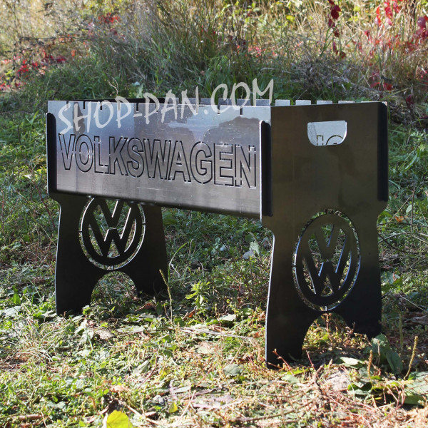 Мангал розбірний з індивідуальним гравіюванням - Volkswagen - на подарунок