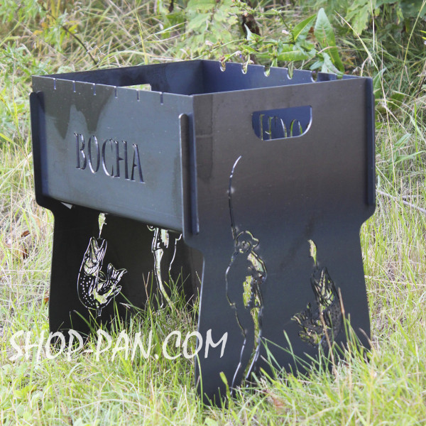 Мангал розбірний з індивідуальним гравіюванням - ВОСНА- на подарунок