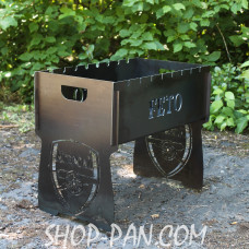 Мангал розбірний з індивідуальним гравіюванням - на подарунок