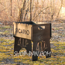 Мангал розбірний з індивідуальним гравіюванням- на подарунок