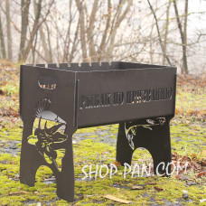 Мангал розбірний   з індивідуальним надписом - на подарунок