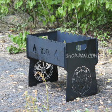 Мангал разборный на 8 шампуров с индивидуальной гравировкой.