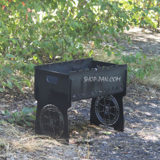 Мангал разборный на 8 шампуров с индивидуальной гравировкой – нацгвардия.