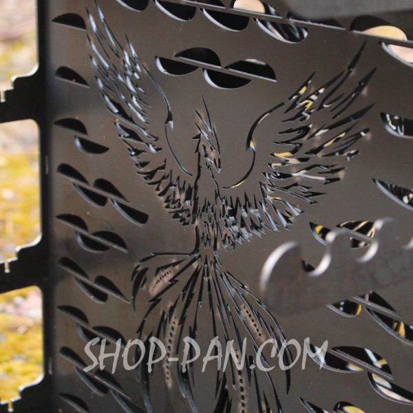 Мангал з розкладним піддоном вертикальный розбірний еко мангал