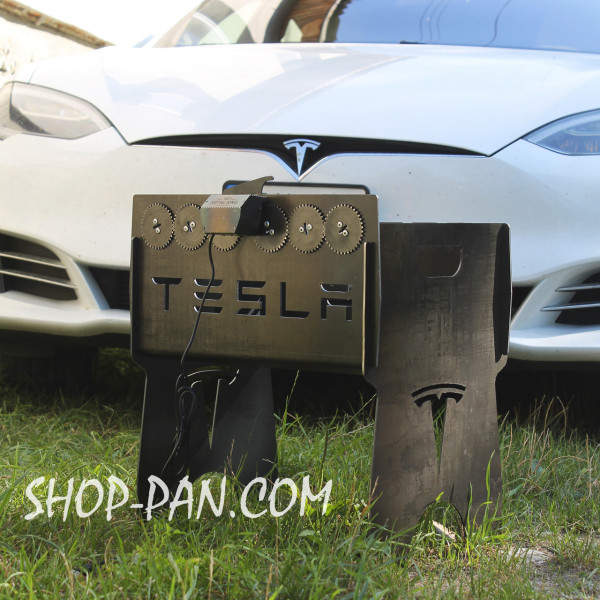 Мангал со встроенной шашлычницей и мотором на 6 шампуров - jack daniels